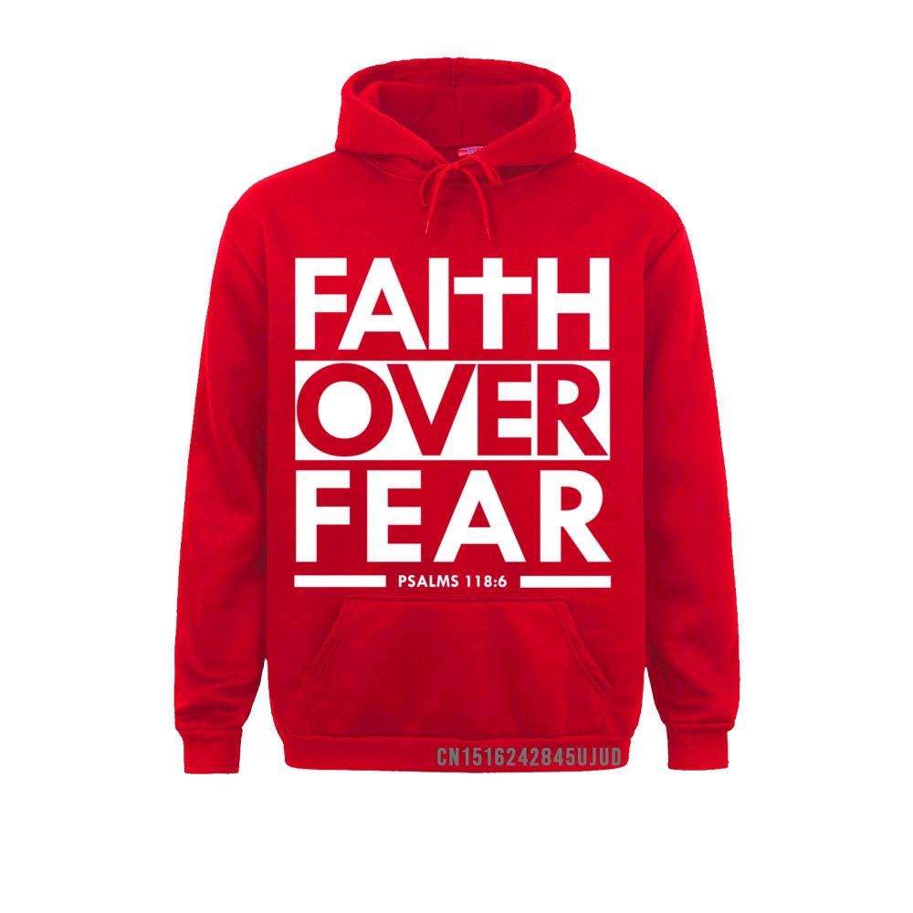 Faith Over Fear Bible Scripture Verse Christian Hoodie