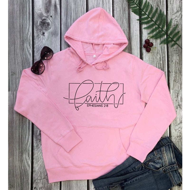 Faith Ephesians 2:8 Hoodies