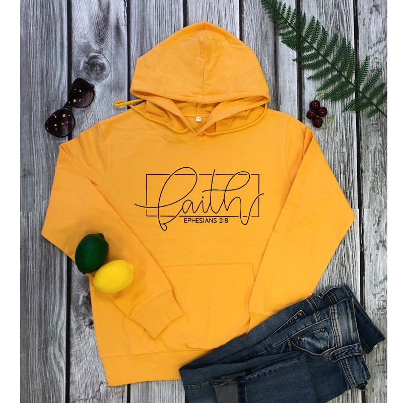 Faith Ephesians 2:8 Hoodies