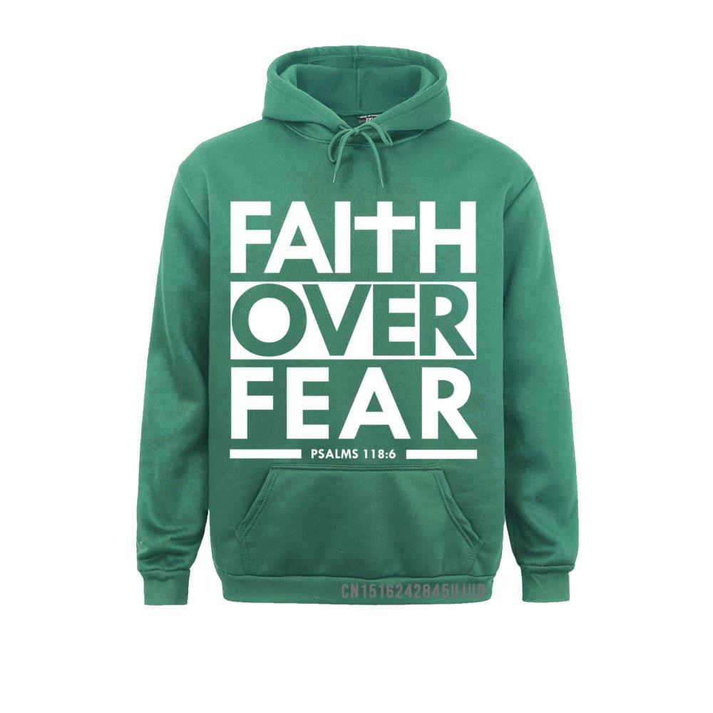Faith Over Fear Bible Scripture Verse Christian Hoodie