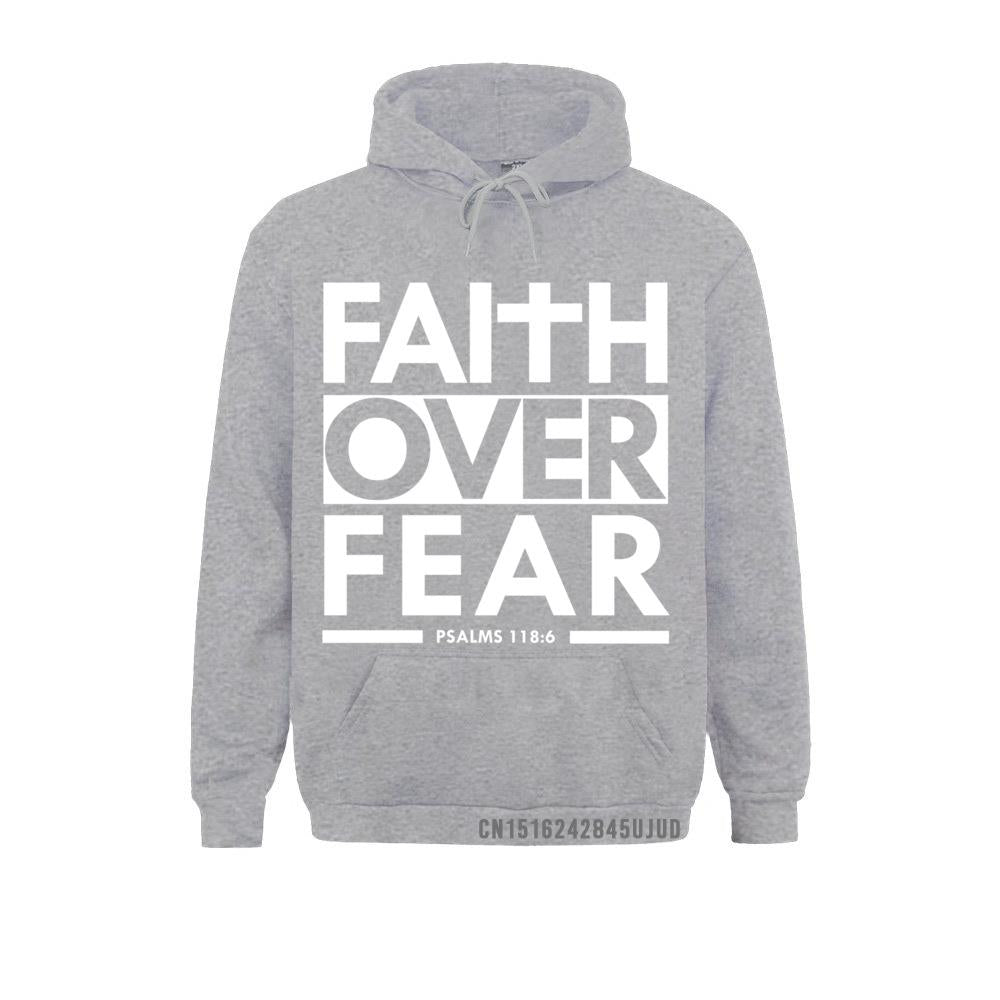 Faith Over Fear Bible Scripture Verse Christian Hoodie