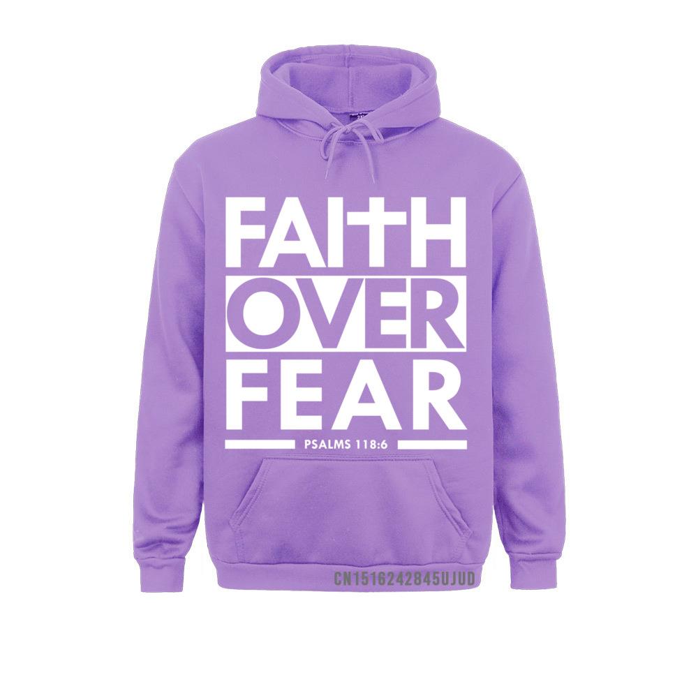 Faith Over Fear Bible Scripture Verse Christian Hoodie