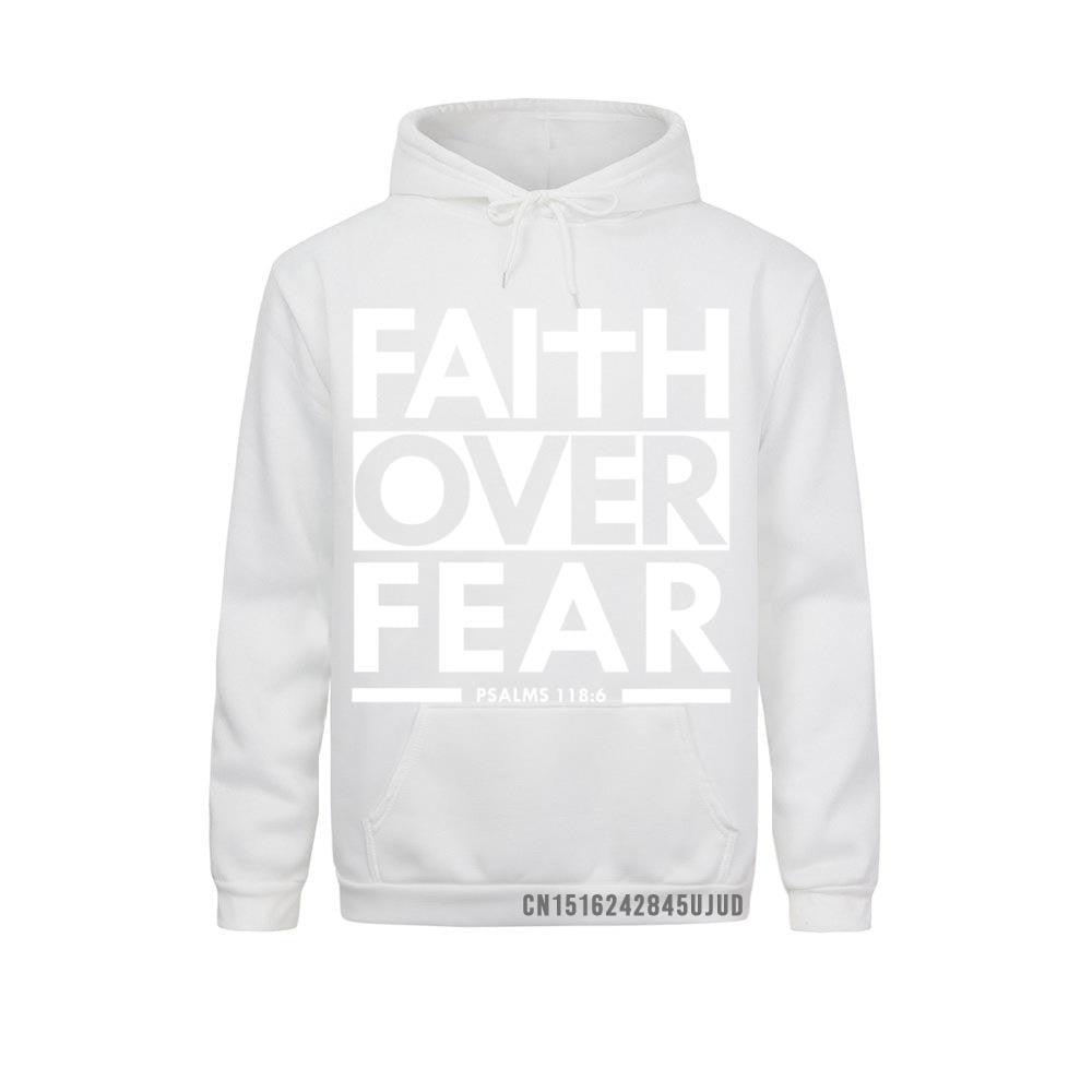 Faith Over Fear Bible Scripture Verse Christian Hoodie