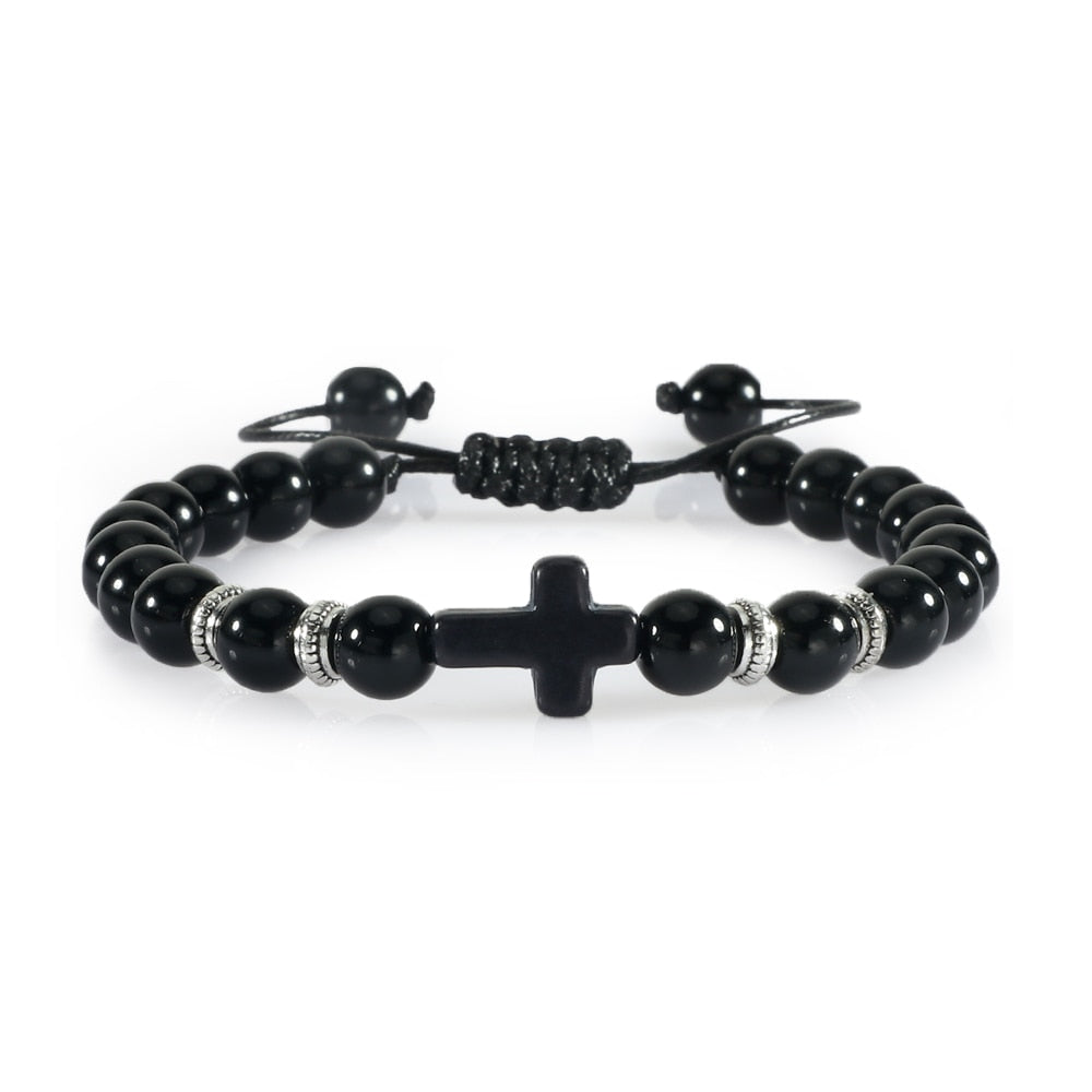 Wooden Beaded Bracelet Christian
