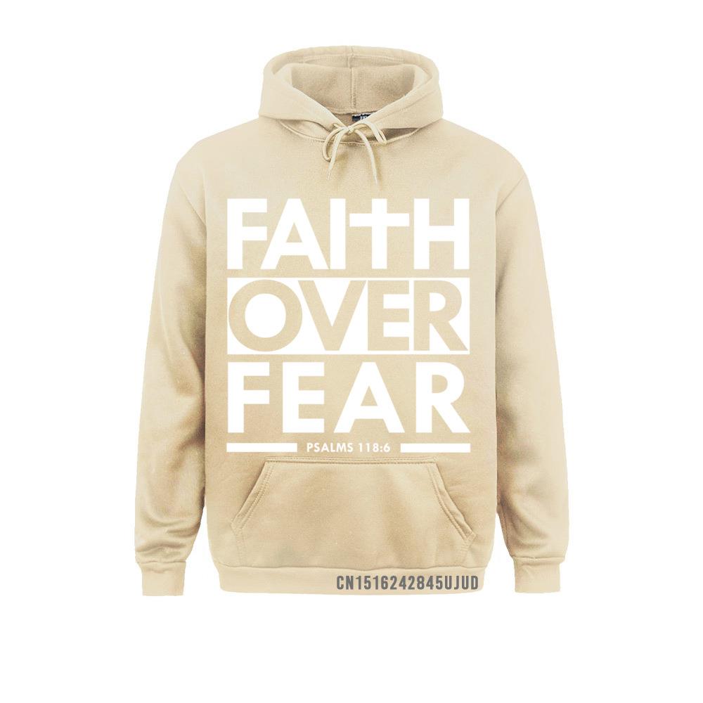 Faith Over Fear Bible Scripture Verse Christian Hoodie