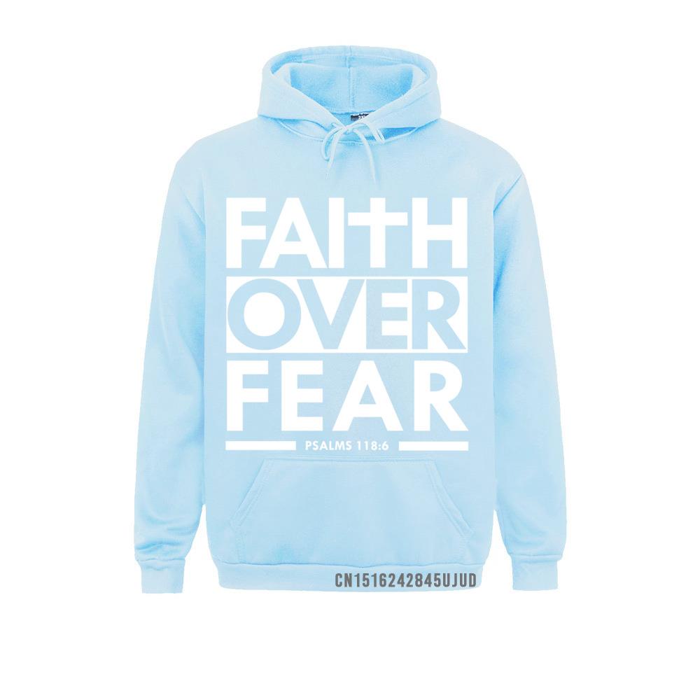 Faith Over Fear Bible Scripture Verse Christian Hoodie