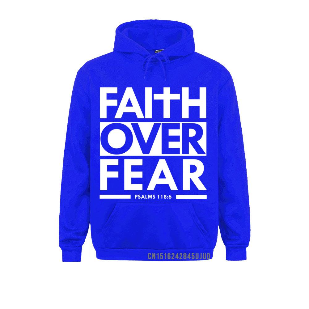 Faith Over Fear Bible Scripture Verse Christian Hoodie