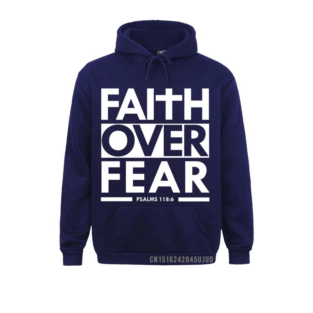 Faith Over Fear Bible Scripture Verse Christian Hoodie