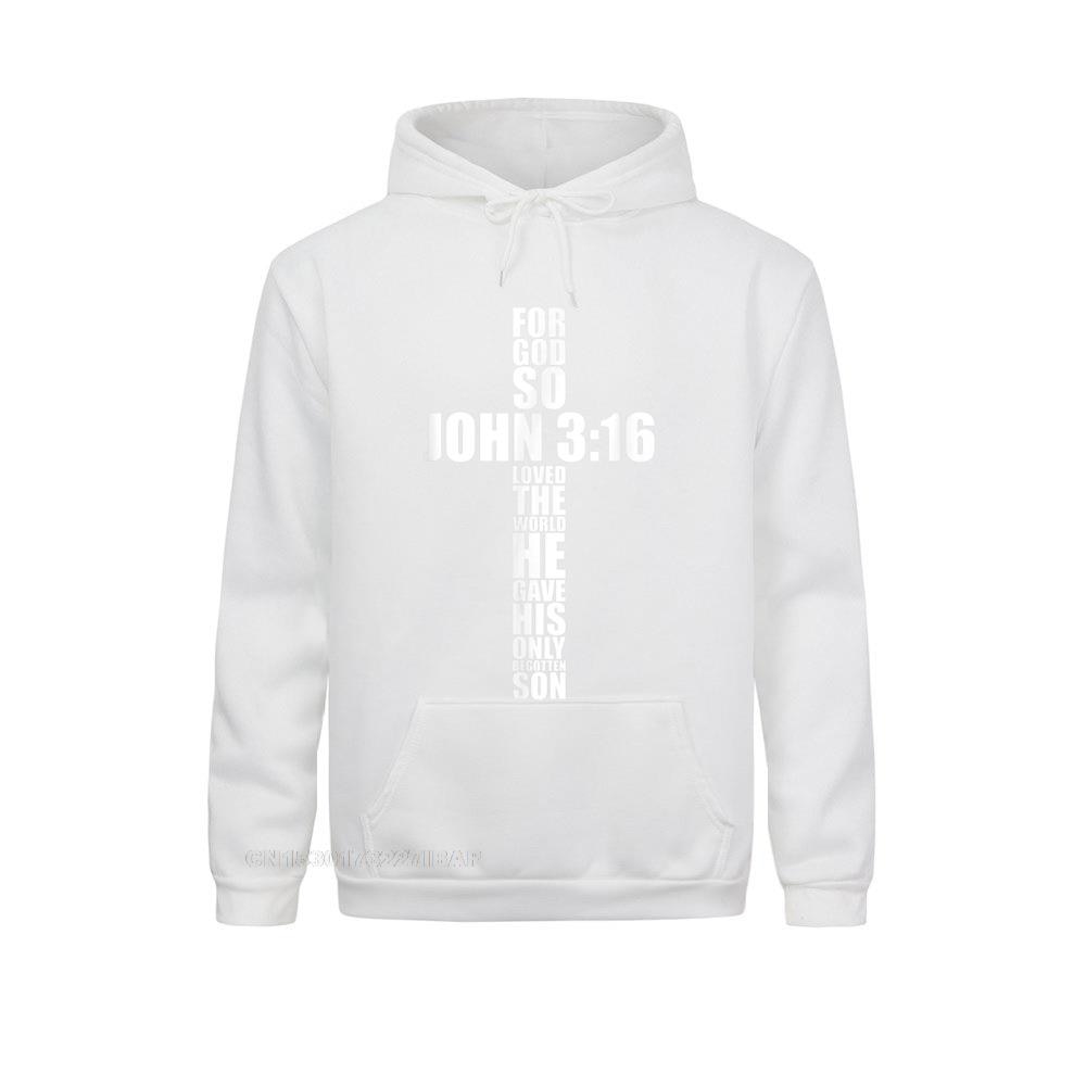 John 3:16 Christian Cross Bible Verse Hoodie