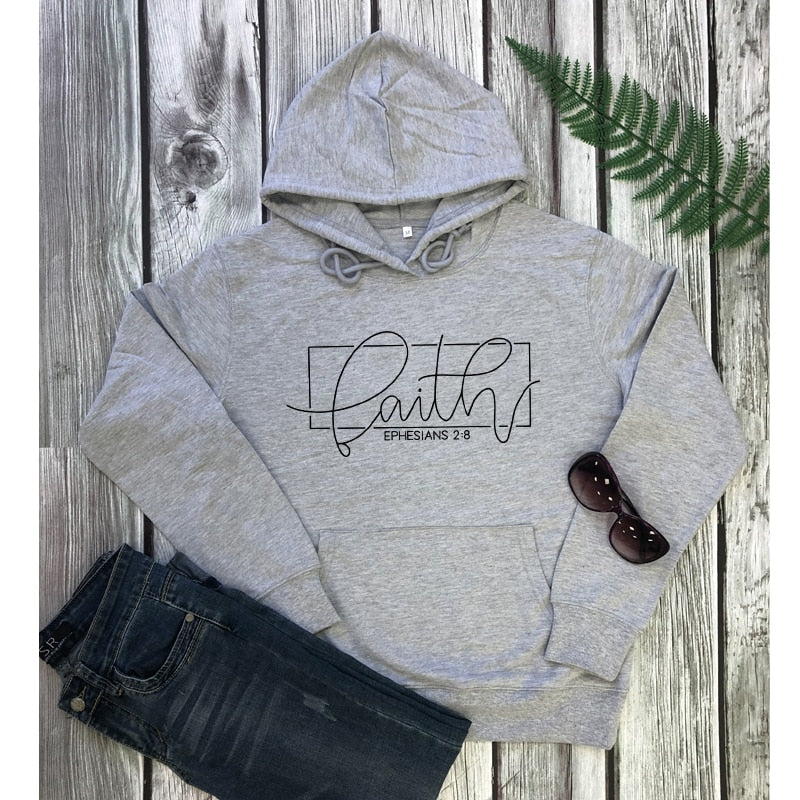 Faith Ephesians 2:8 Hoodies