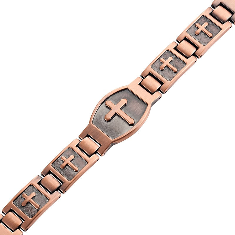 Cross Pattern Magnetic Bracelet For Men