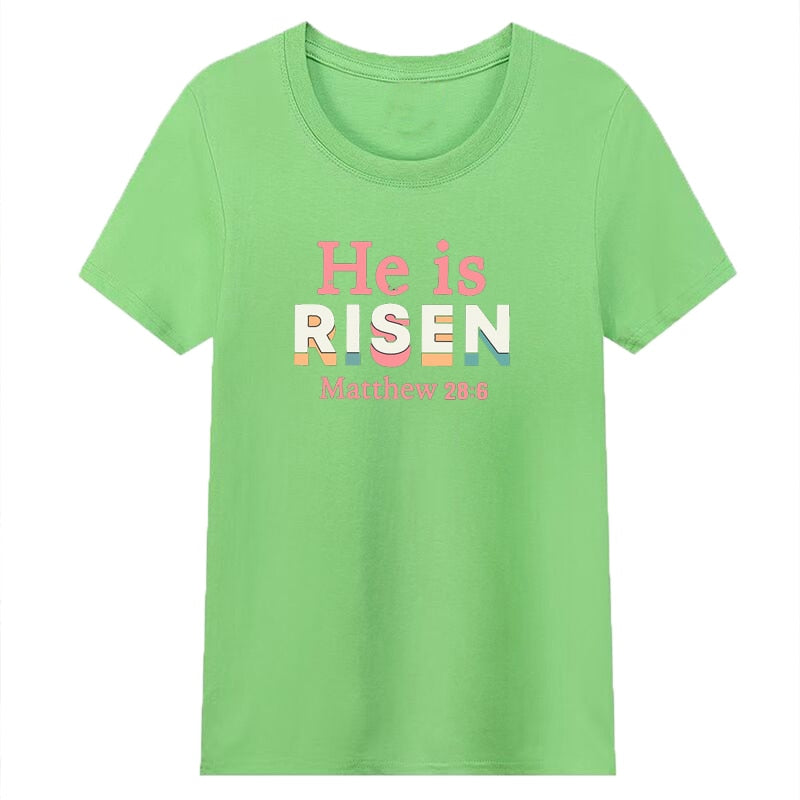 He Is Risen Matthew 28:6 T Shirts