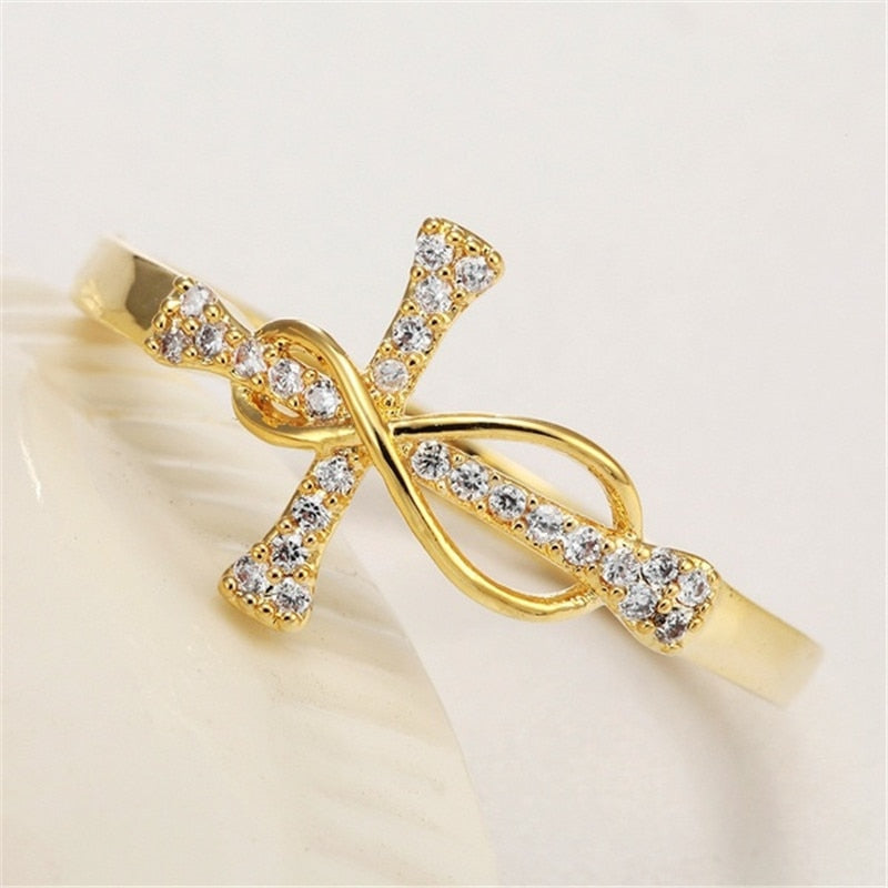 Cross Ring Infinity Symbol