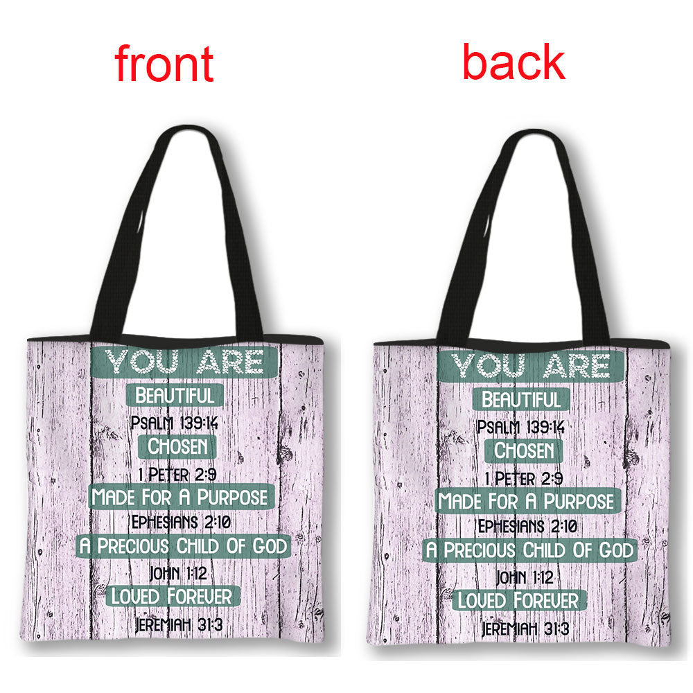 Christian Bible Verse Print Bag