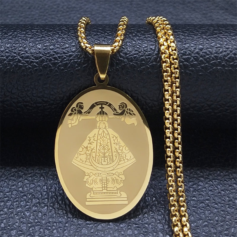 Christian Bible Cross Stainless Steel Necklace