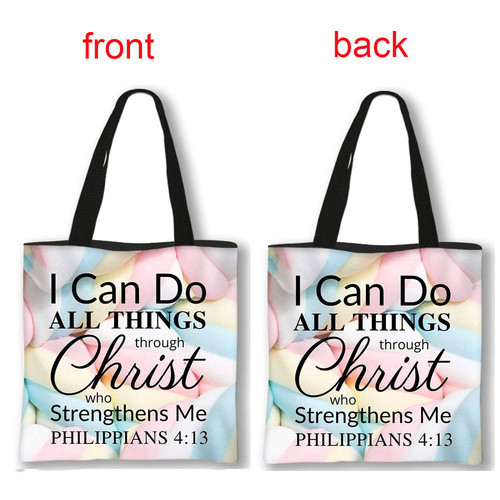Christian Bible Verse Print Bag