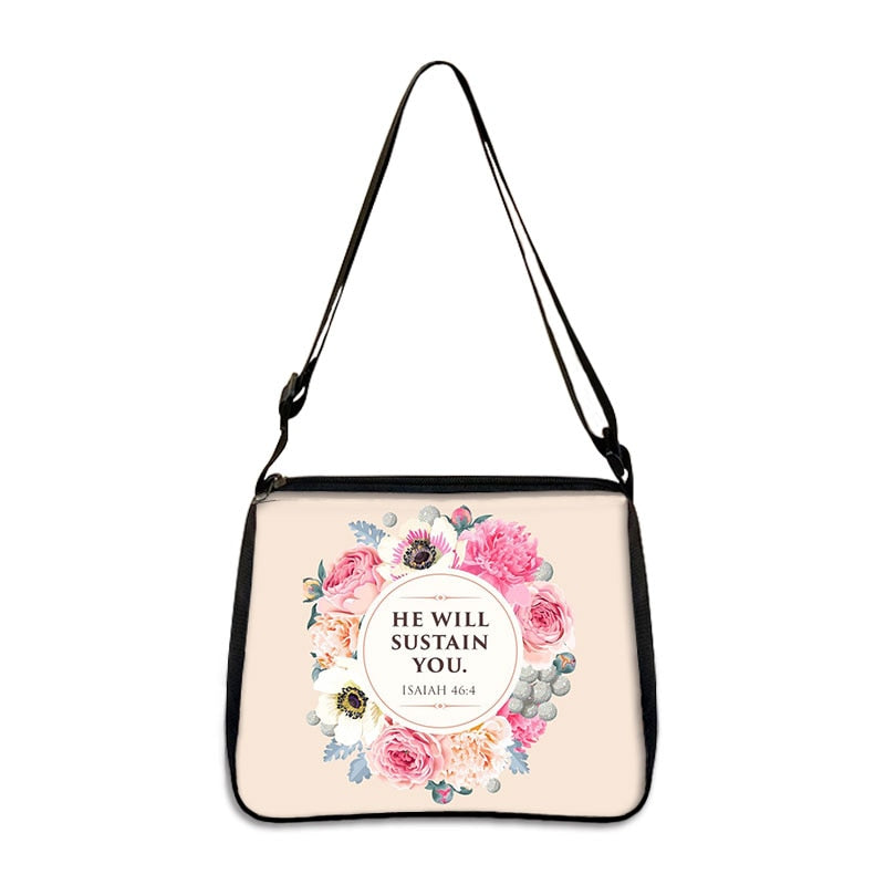 Christian Bible Verse Shoulder Bag