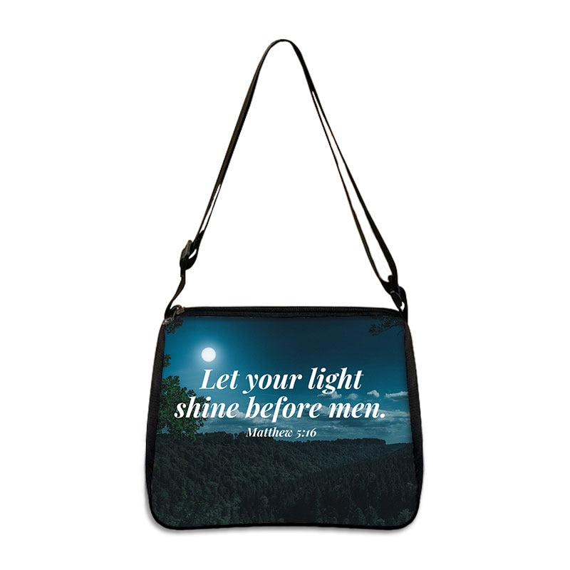 Christian Bible Verse Shoulder Bag