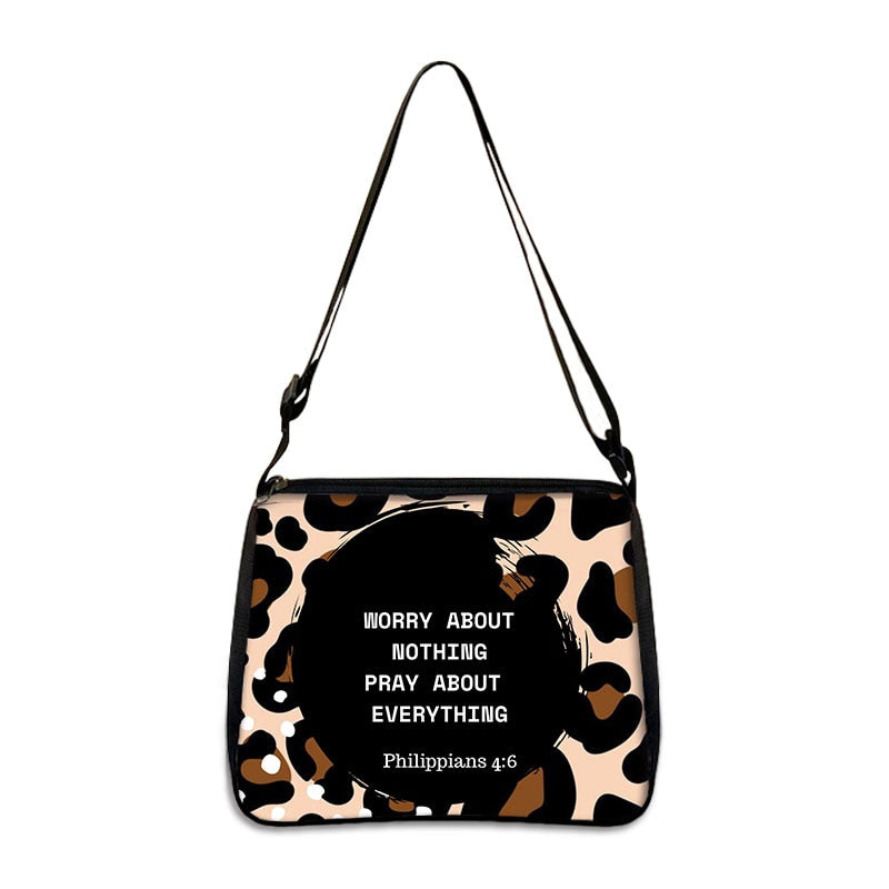 Christian Bible Verse Shoulder Bag