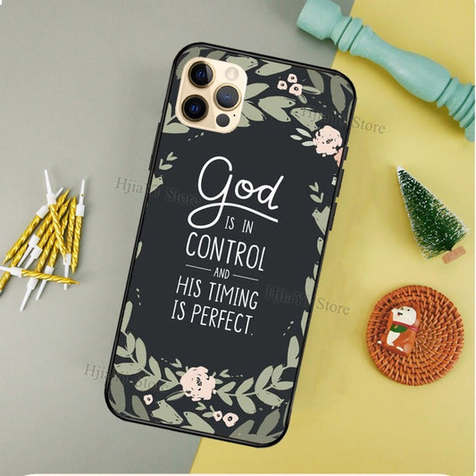 God is In Control phone case