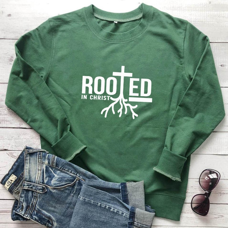 Rooted In Christ-Sweatshirt