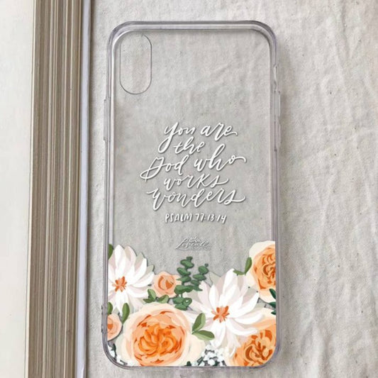 Bible Verse Psalm 77:13.14 phone case