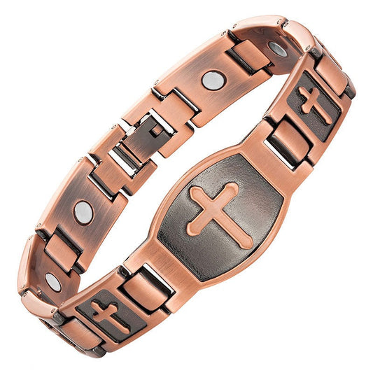 Cross Pattern Magnetic Bracelet For Men