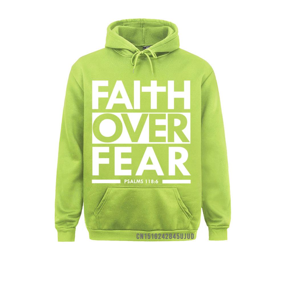 Faith Over Fear Bible Scripture Verse Christian Hoodie
