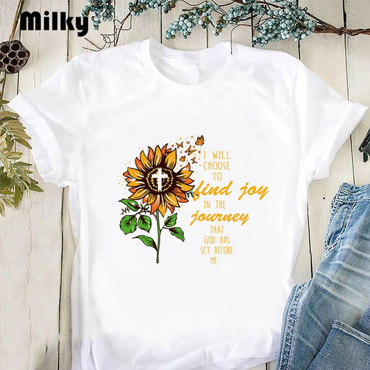 Sunflower Shirts for Women Short Sleeve