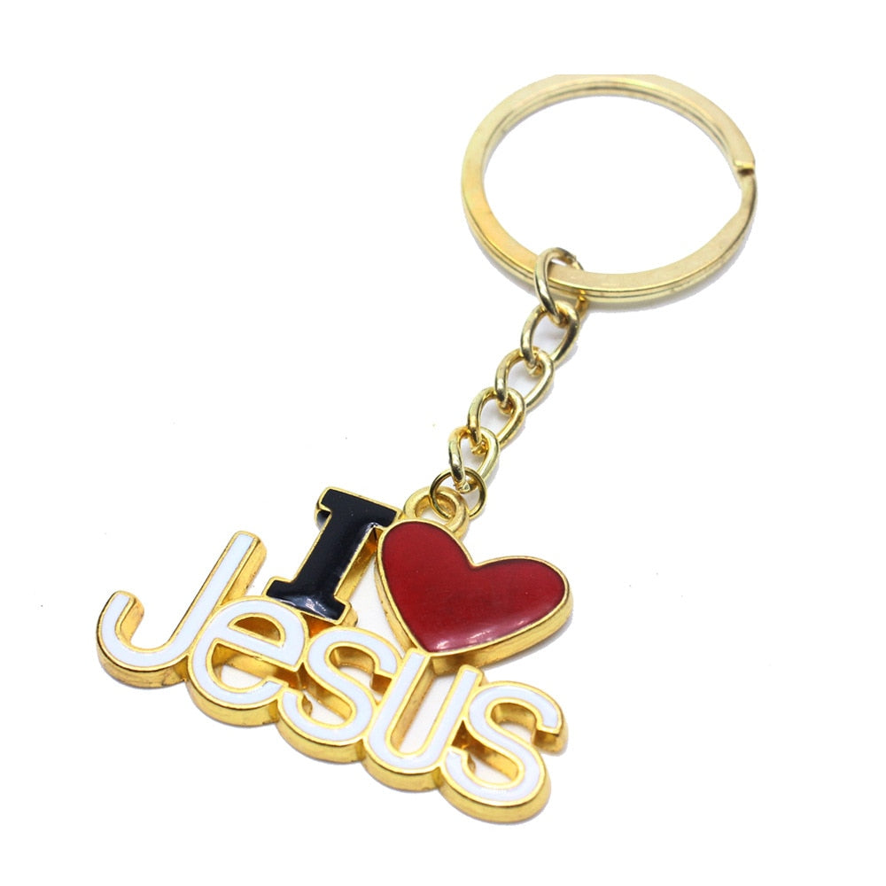 I Love Jesus Key Ring