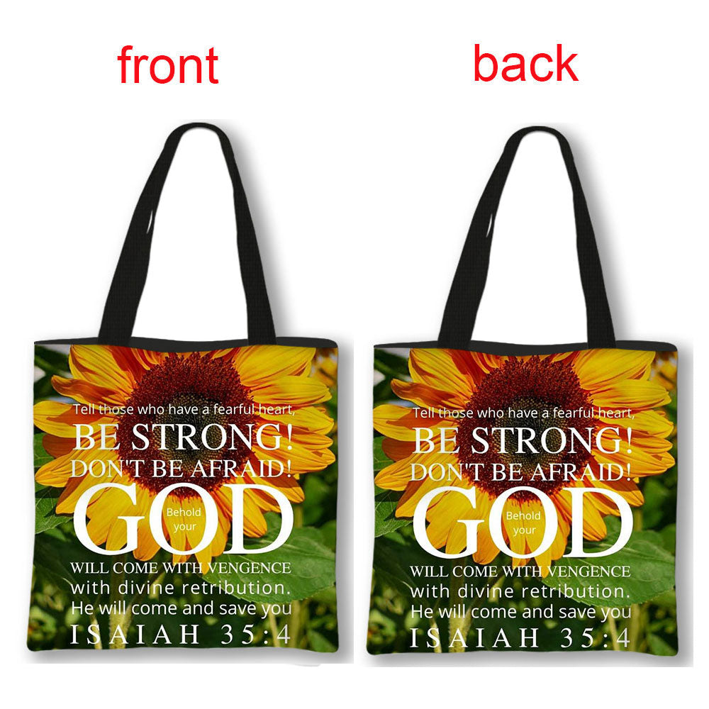 Christian Bible Verse Print Bag