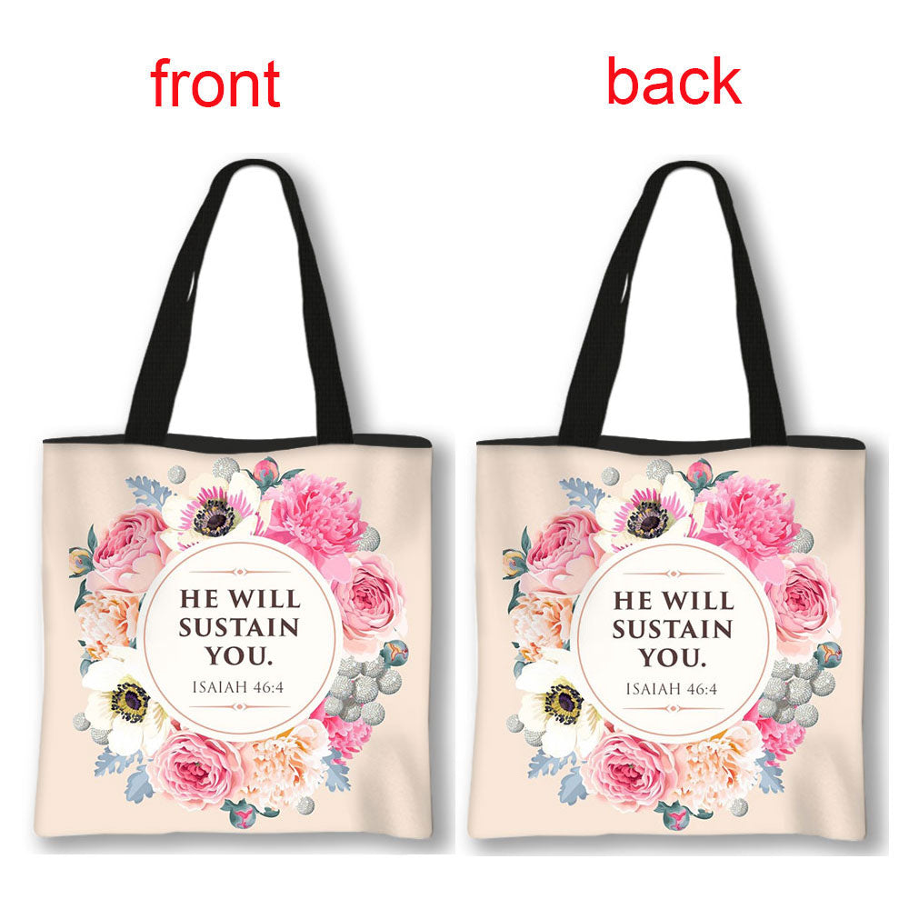 Christian Bible Verse Print Bag