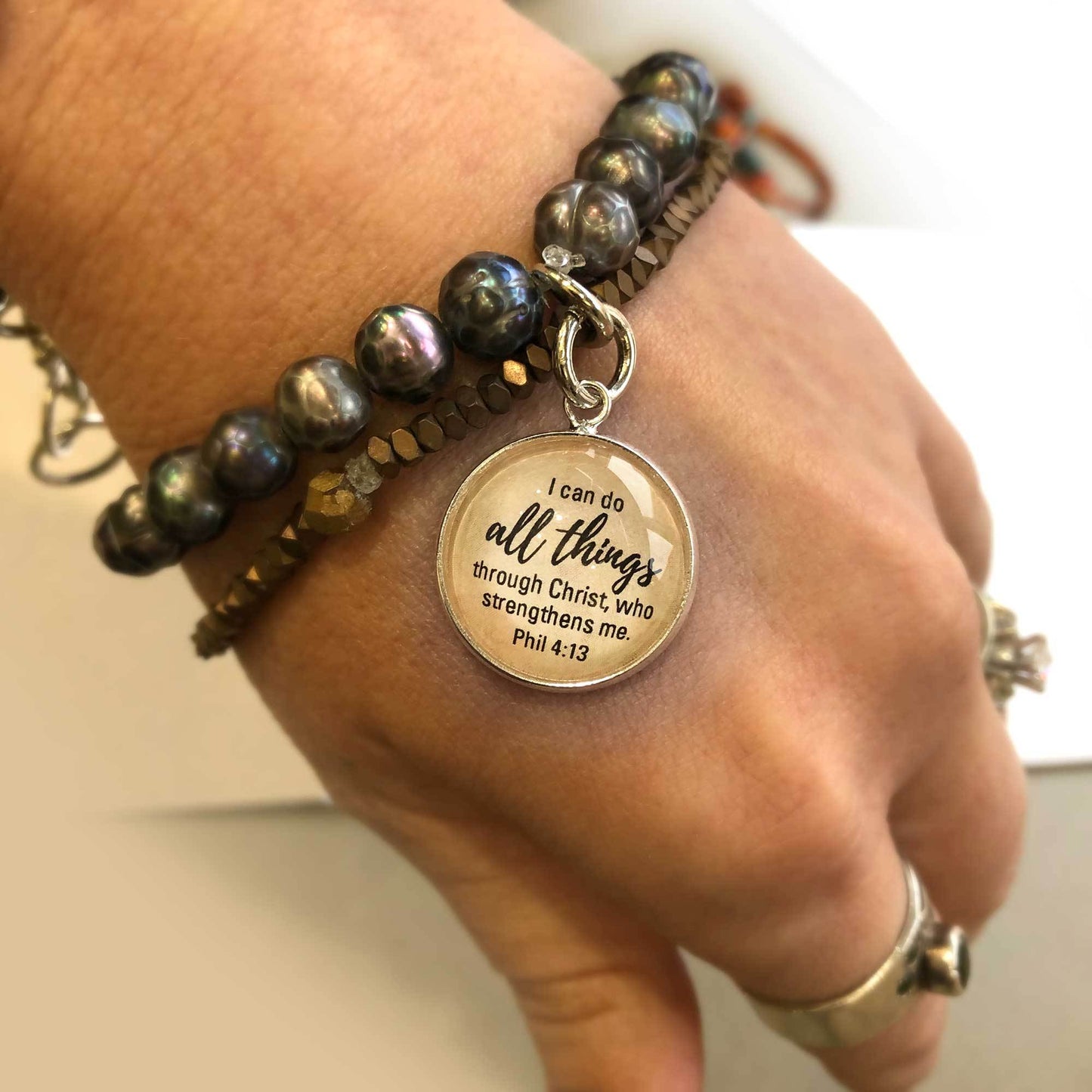 I Can Do All Things Through Christ - Phil 4:13 Scripture Charm